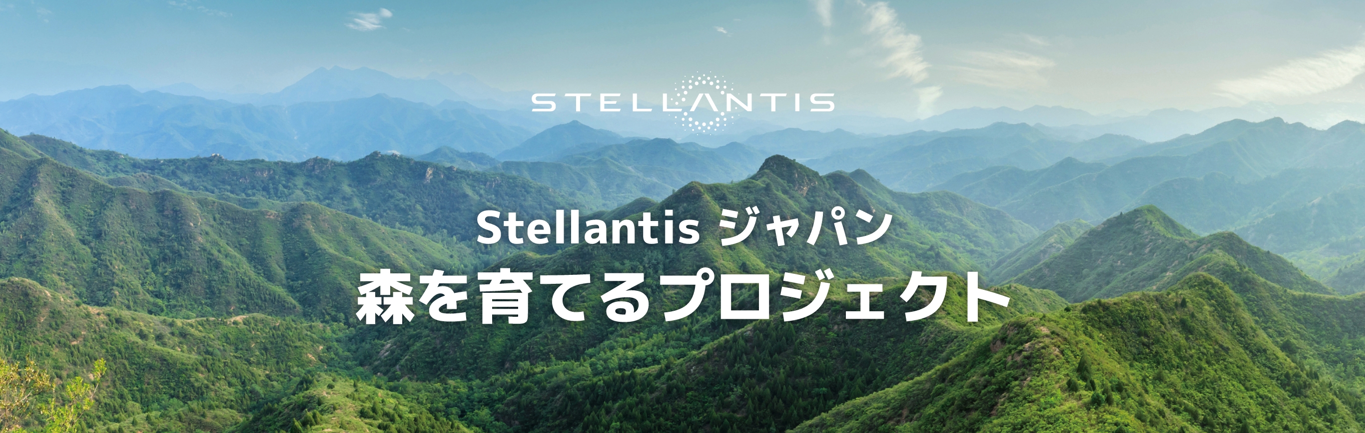 Drive Sustainable Mobility.Stellantis 森を育てるプロジェクト